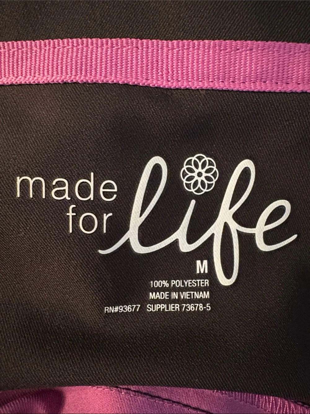made for life Pink and Black Zip-Front Jacket Medium - Picture 10 of 12